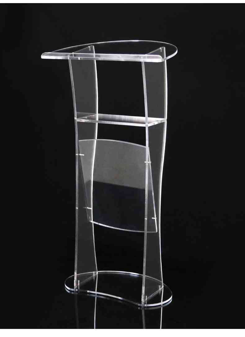 Modern Design- Clear Acrylic, Pulpit Lectern
