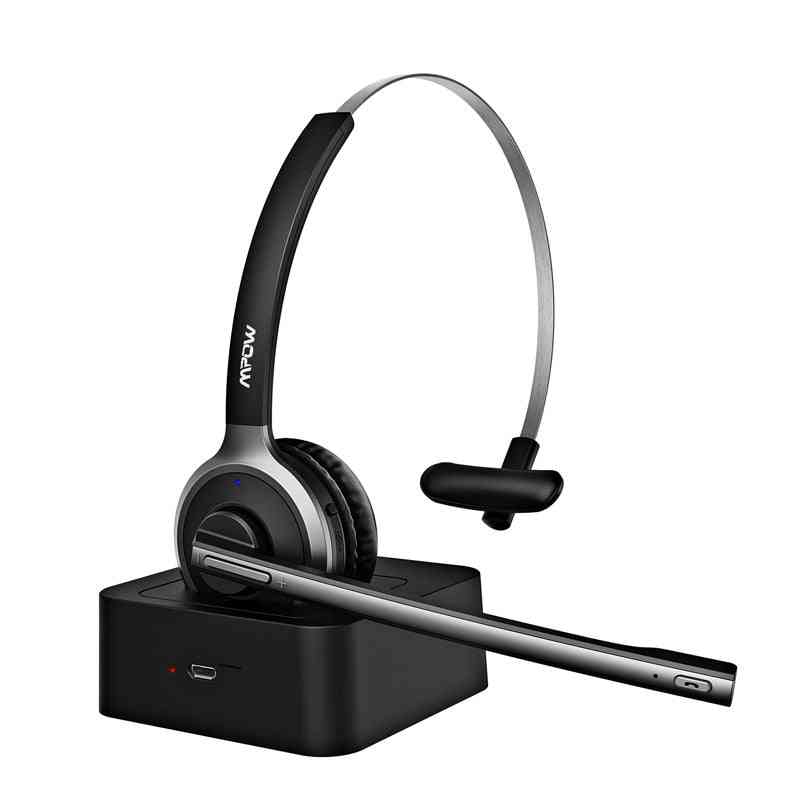 M5 Pro Headphones With Mic Charging Base, Wireless Headset