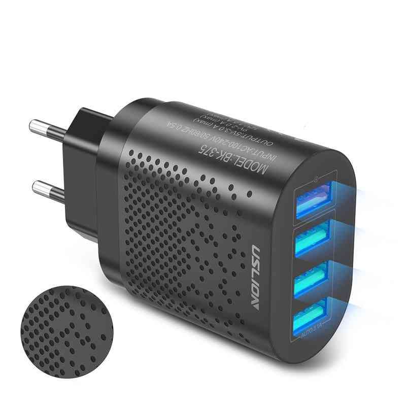 4 Port, 48w Fast Usb Mobile Phone Charger
