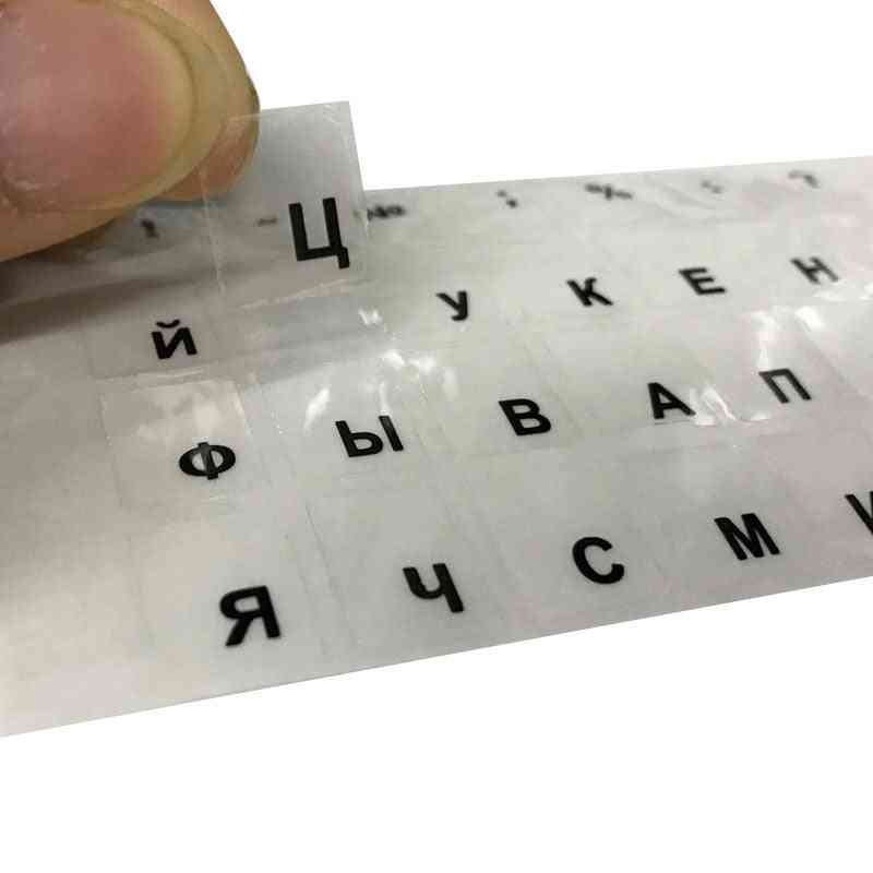 Rozložení samolepek ruské ruské abecedy