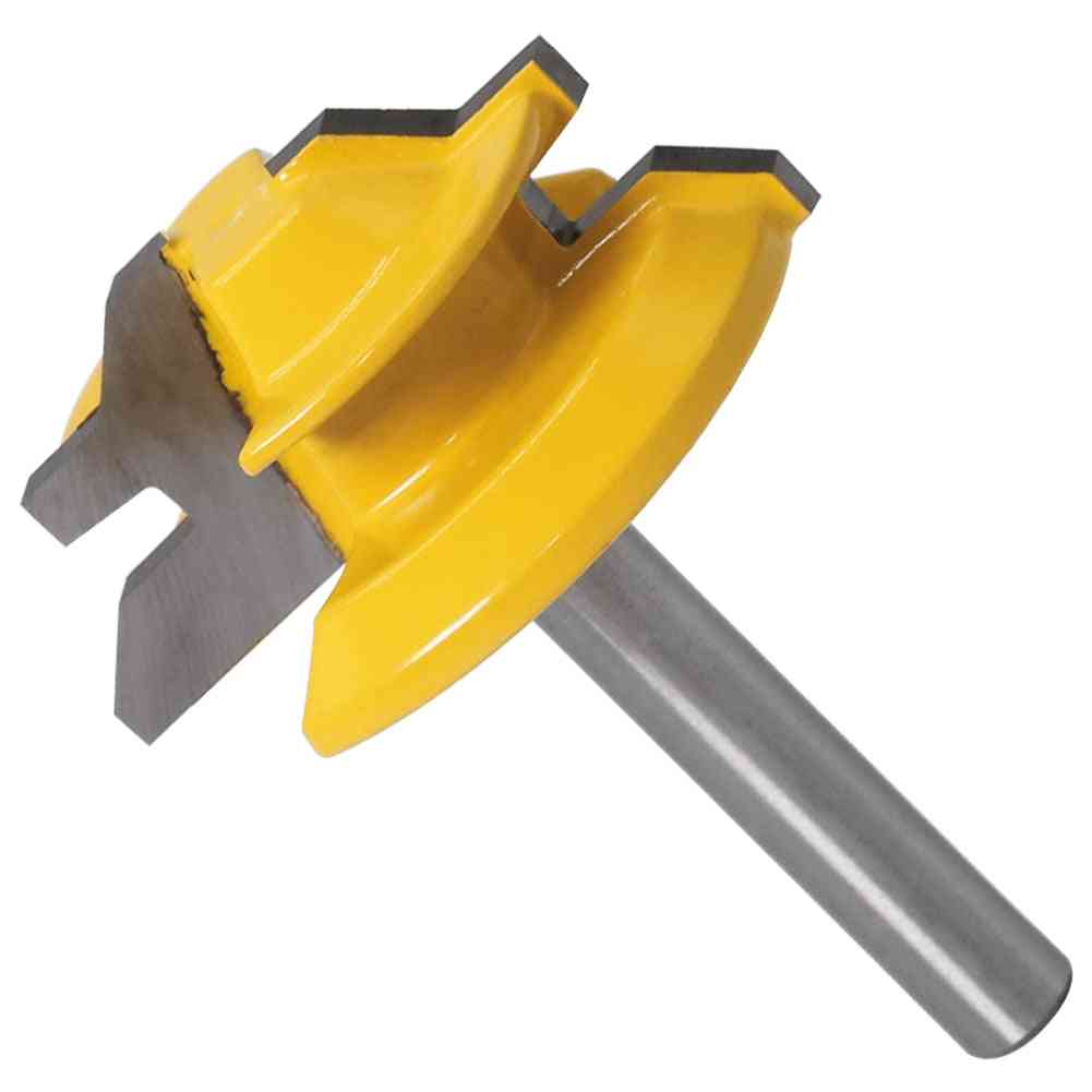 Shank Lock Miter Router Bit, Woodworking Tenon Milling Cutter Tool