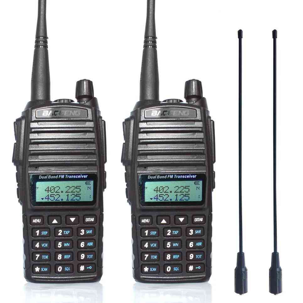 Portable Two Way Radio Dual-band Transceiver And Antenna