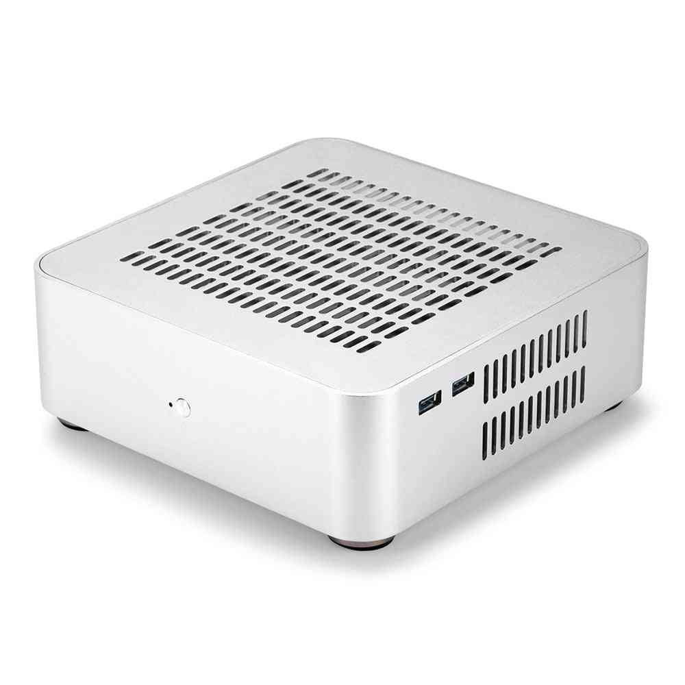 L60s- Aluminum Chassis, Small Computer Case, Psu/htpc Itx With Power Supply