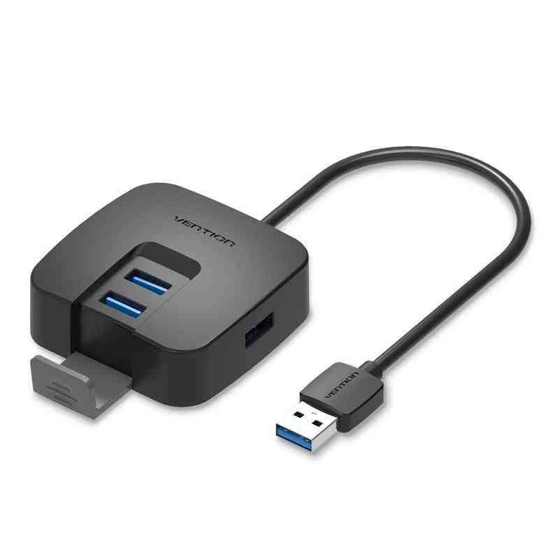 4-port USB 3.0, ultratunn data, typ-C-hubb