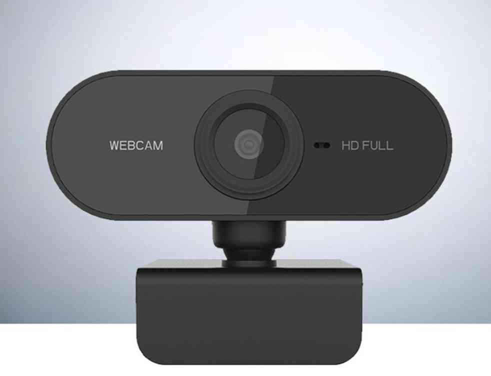 Hd-video-opname met draaibare microfoon, pc-desktop, webcamera