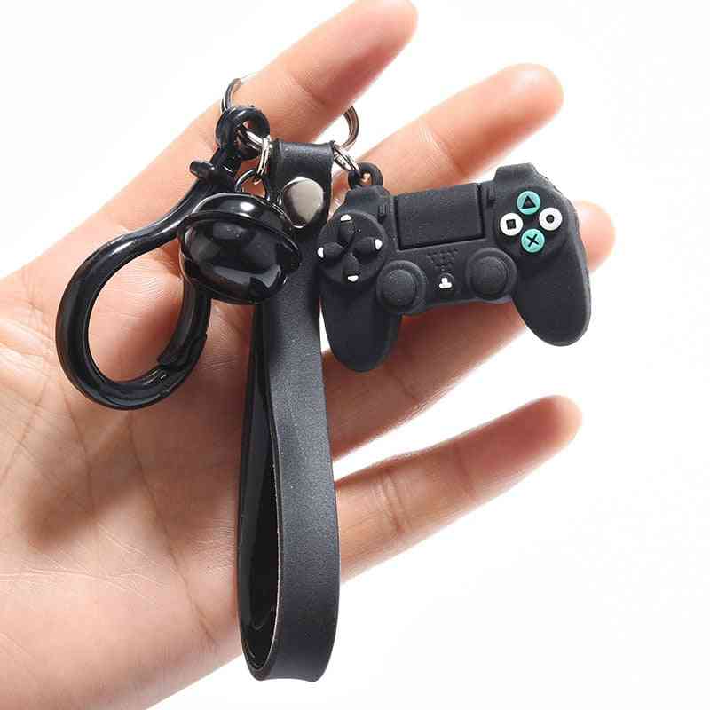 Stereo Cartoon Game, Console Childhood Exquisite, Bag Car, Hanging Keychain