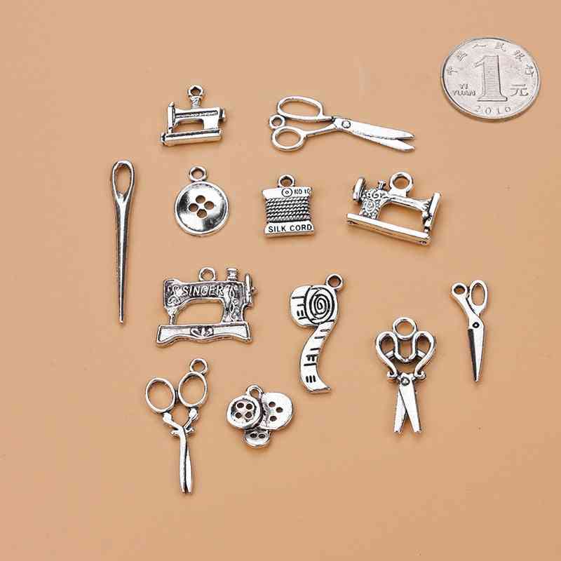 Mixed Alloy Charms, Antique Scissors Pendants, Jewelry Findings For Diy Handmade Making