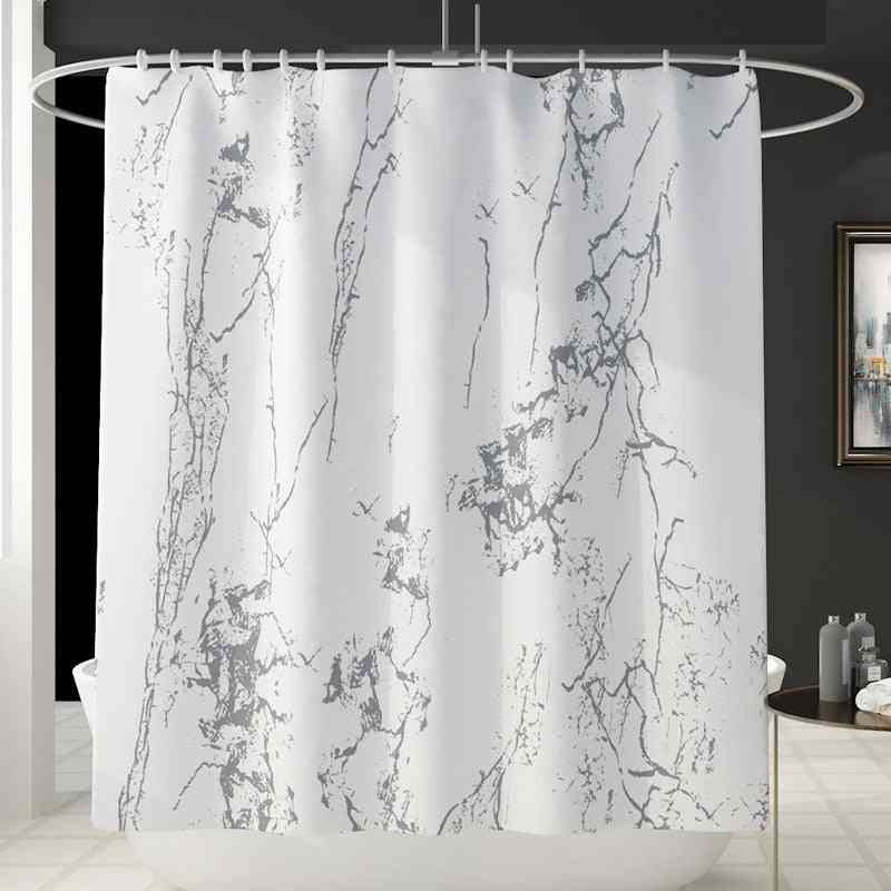 Modern Style Bath Mat Shower Curtain Set Memory Foam Toilet Rug Absorbent Foot Anti Slip Carpet