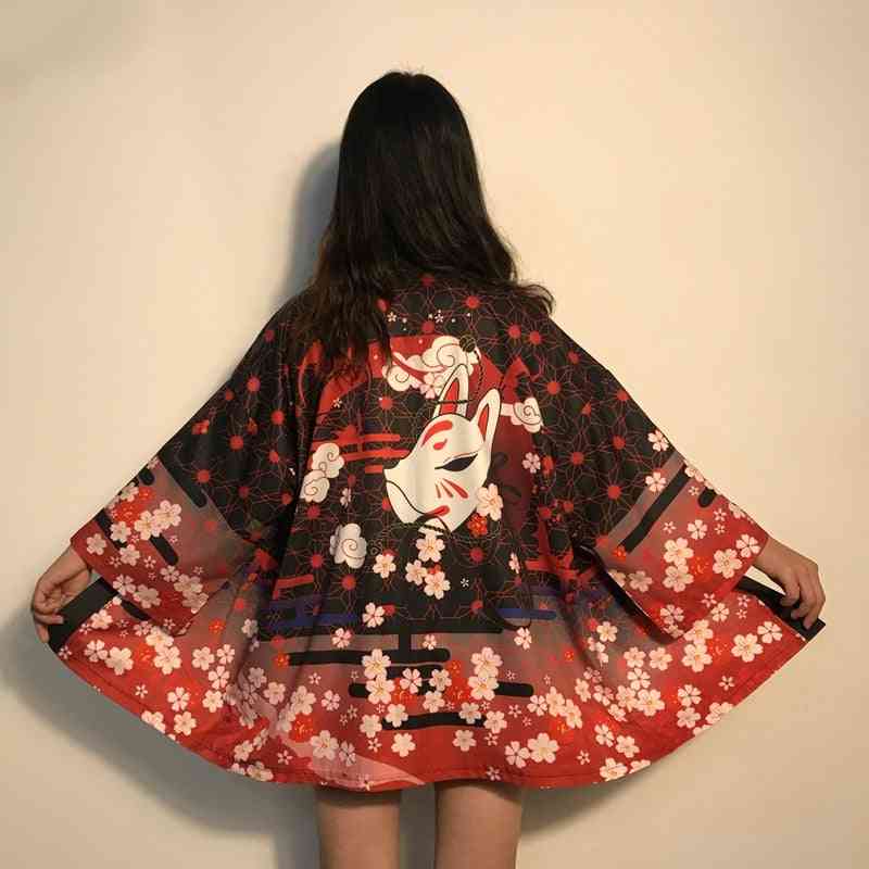 Kimono Cardigan, Traditional Japanese, Haori Shirts