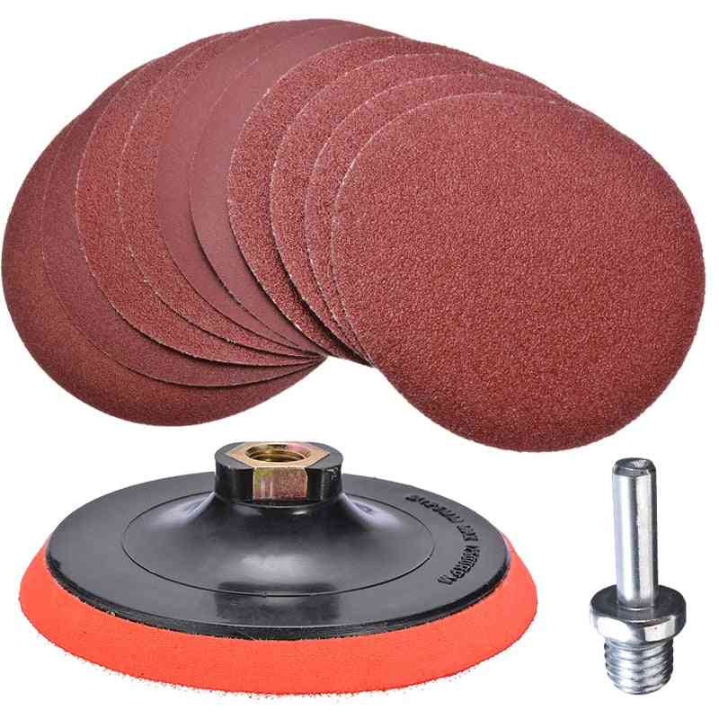 Sandpaper Set-  Sanding Discs With Backing Pad And Drill Adaptor Polishing Tool
