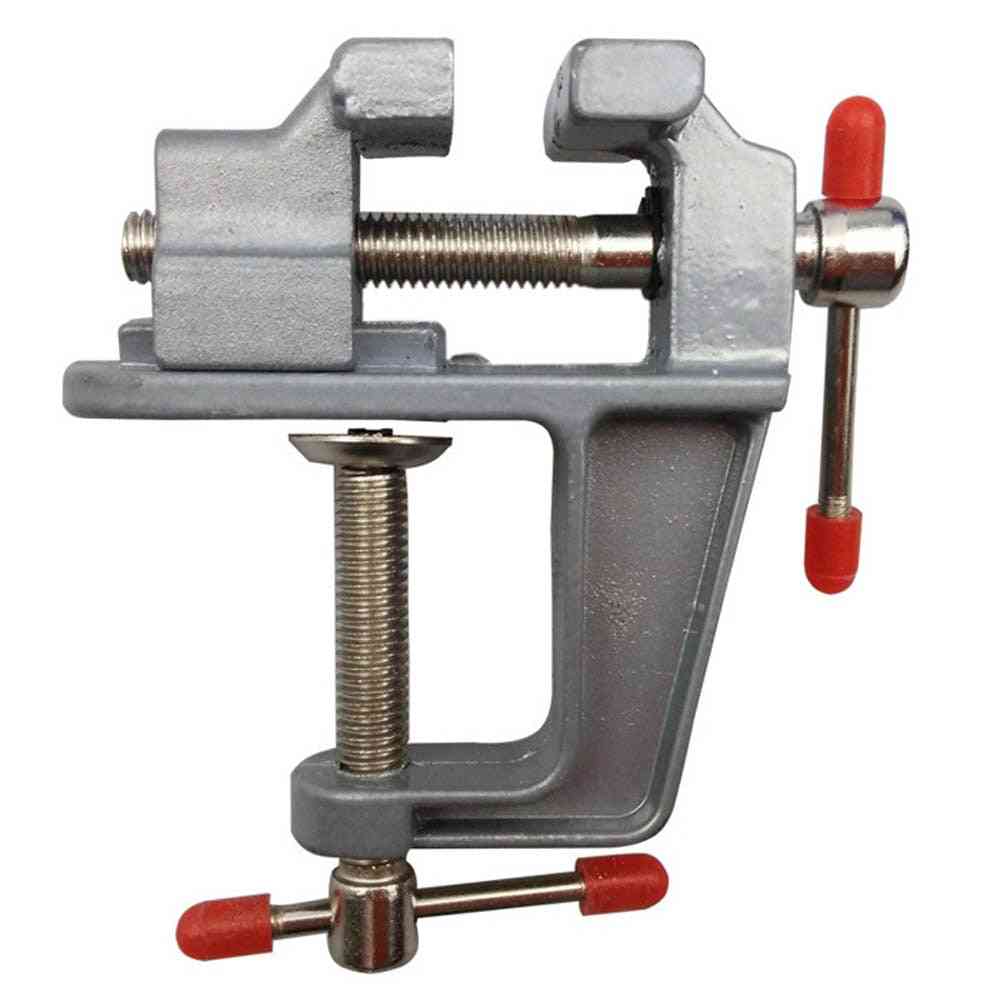 Mini Table Vise Bench, Swivel Lock Clamp For Craft, Hobby, Home Tool Accessories