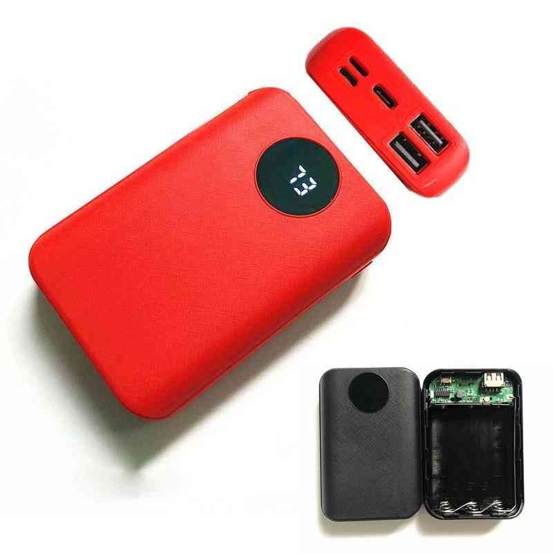 Portable 2 Usb Ports Powerbank Diy Case Battery Charger