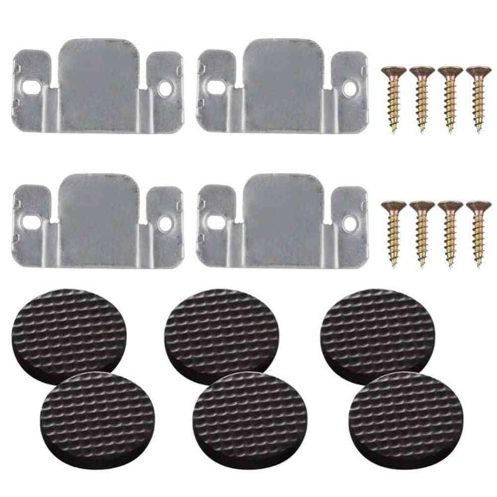 Sectional Sofa/couch Interlocking Connector With Screws And Furniture Pads
