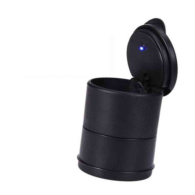 Auto Ashtray, Led Light, Fireproof Clean & Cup Cigarette Holder