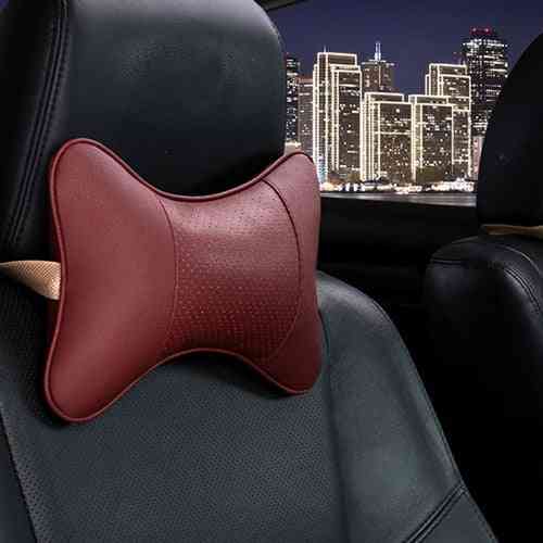 Pu Leather- Car Headrest, Neck Pillows