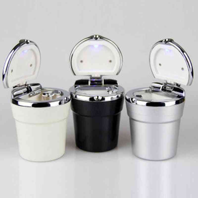 Car Ashtray With Led Light, Cigarette Smoke Remover Cup Holder