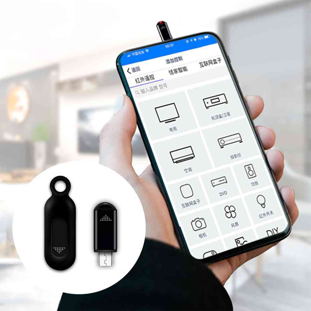 Mini inteligentný, stabilný ir spotrebič, infračervené diaľkové ovládanie pre mobilný telefón s Androidom