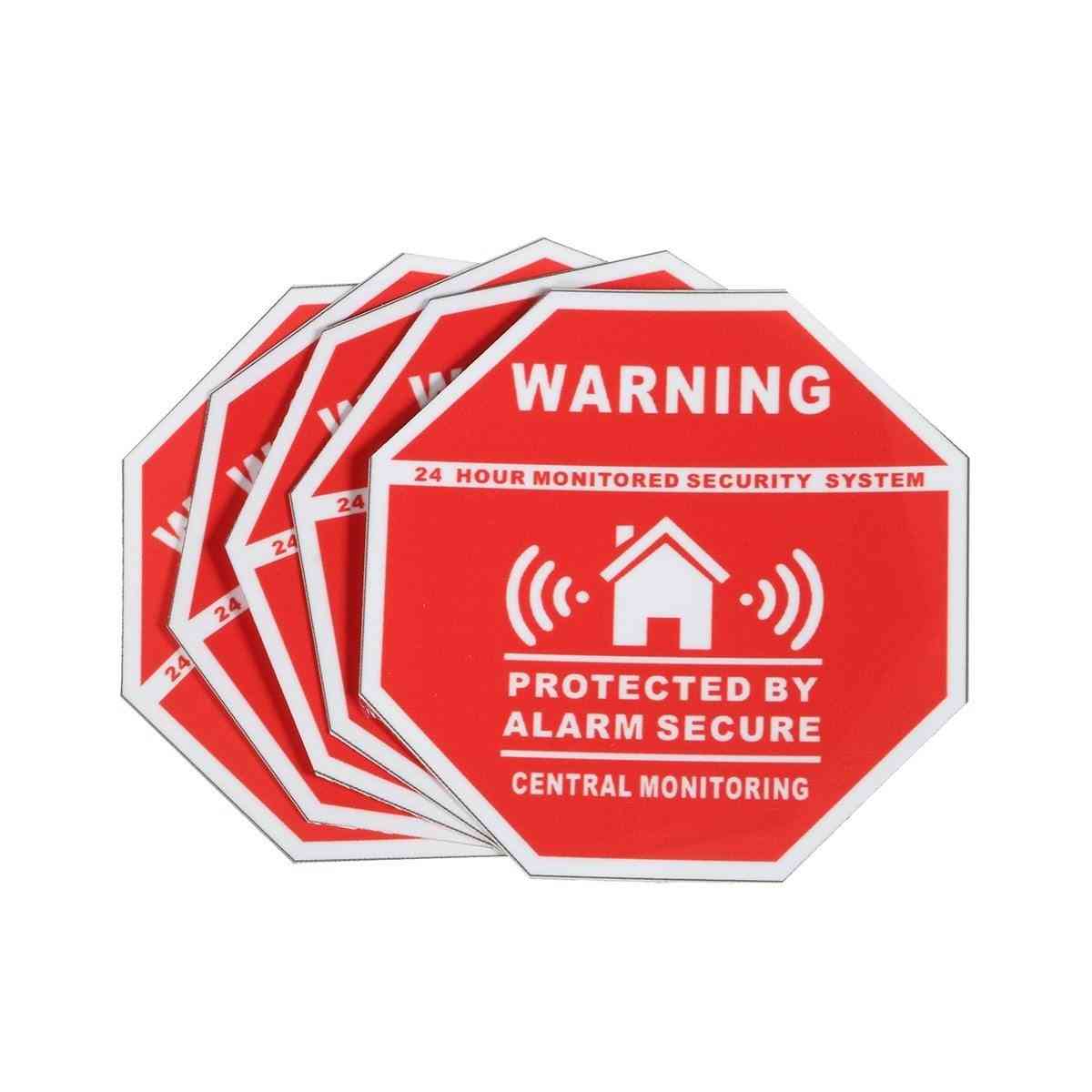 Adesivi di sicurezza per allarmi domestici, segni di decalcomanie per finestre e porte