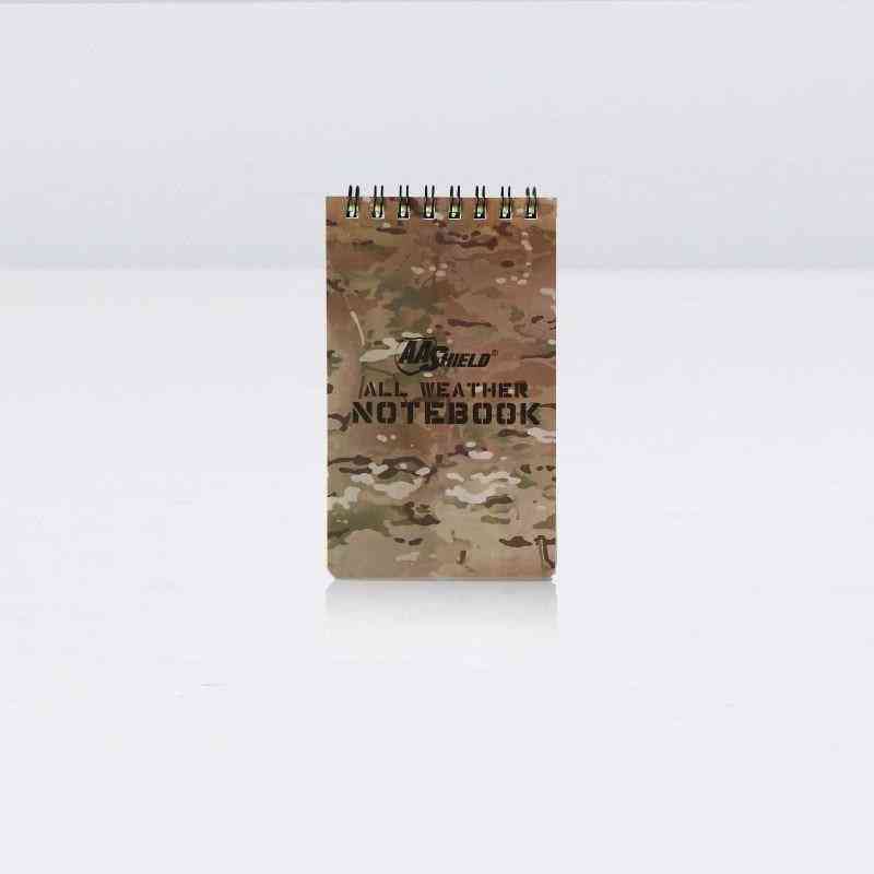 Impermeabil - un scut camo notă, hartă în aer liber, notebook