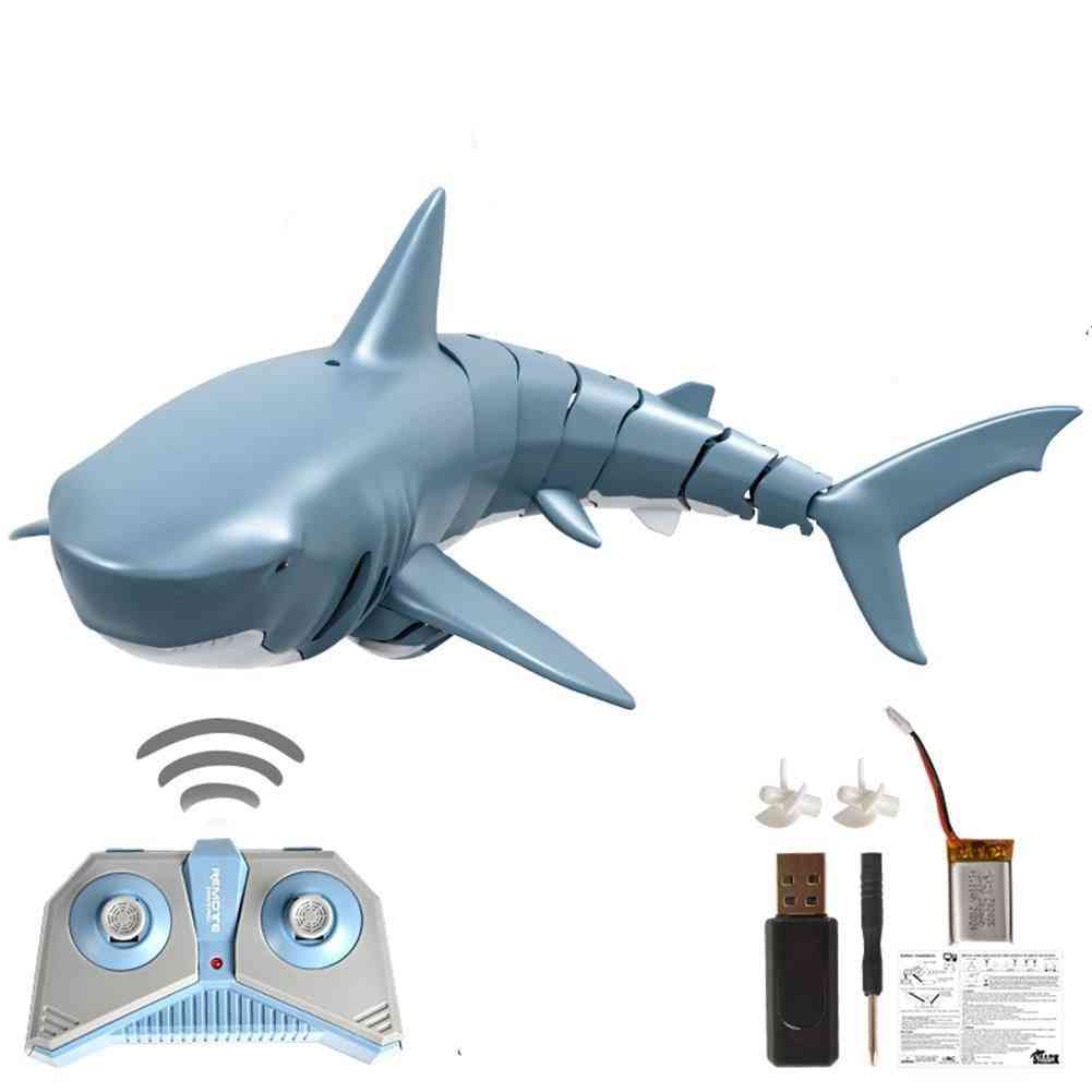 Juguete recargable tiburón barco-usb de control remoto 2.4g