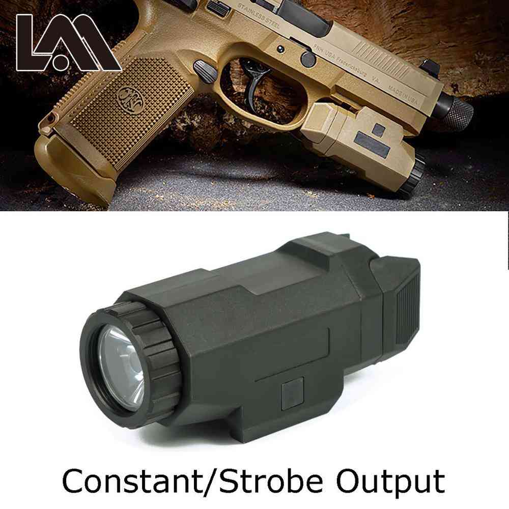 Tactical Scout Light Pistol Gun Light Compact Apl Flashlight