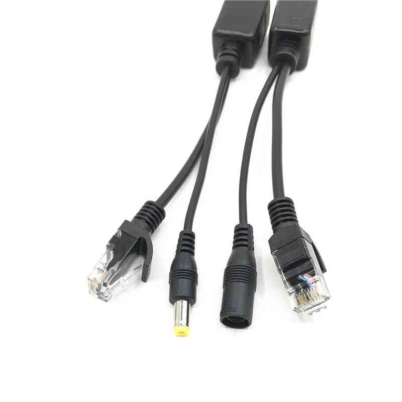 Adapter wtryskiwacza poe, zestaw rozgałęźników kabli - zasilanie pasywne, łącznik separatora Ethernet