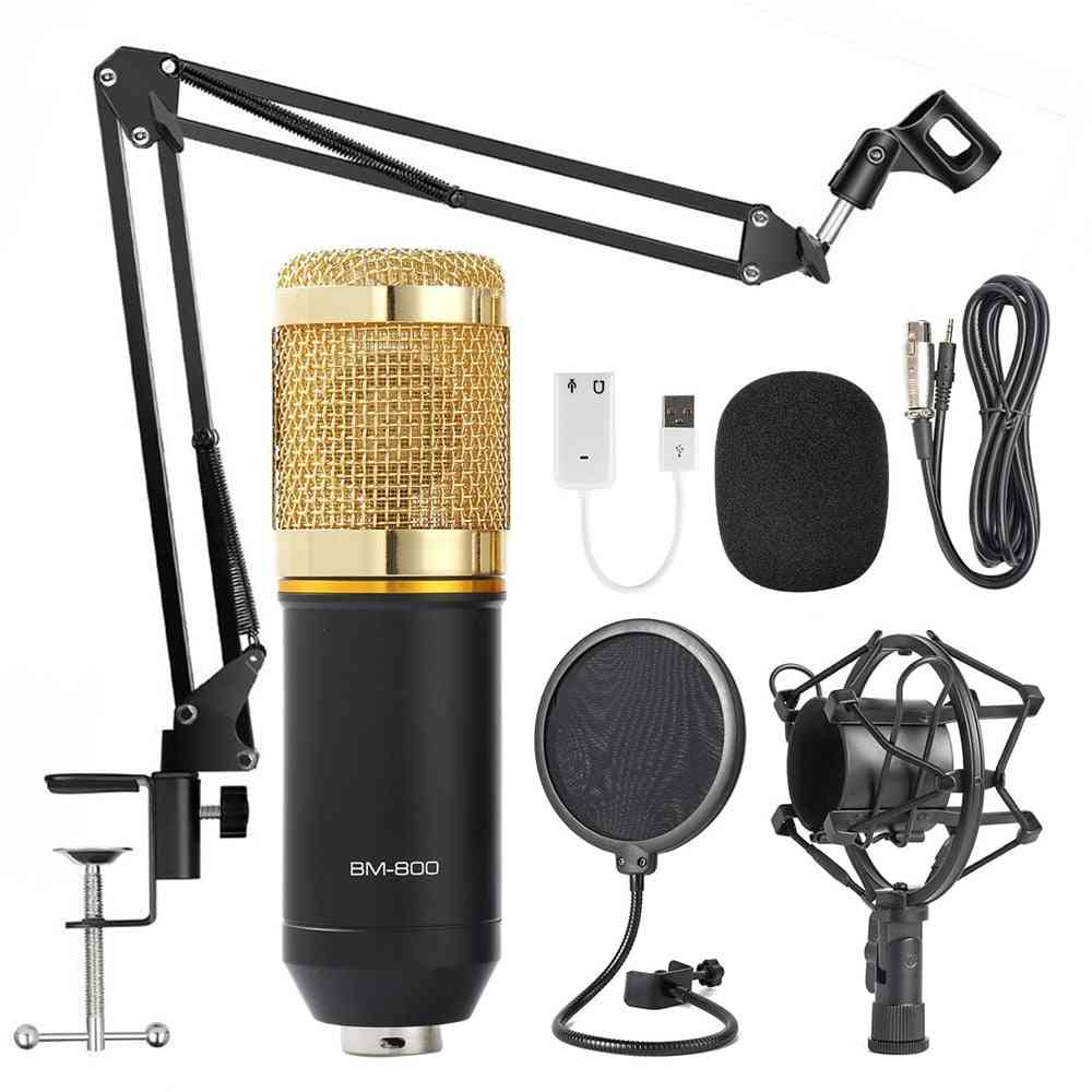 Bm800 Condenser Microphone Professional Voice Recording For Phone Pc