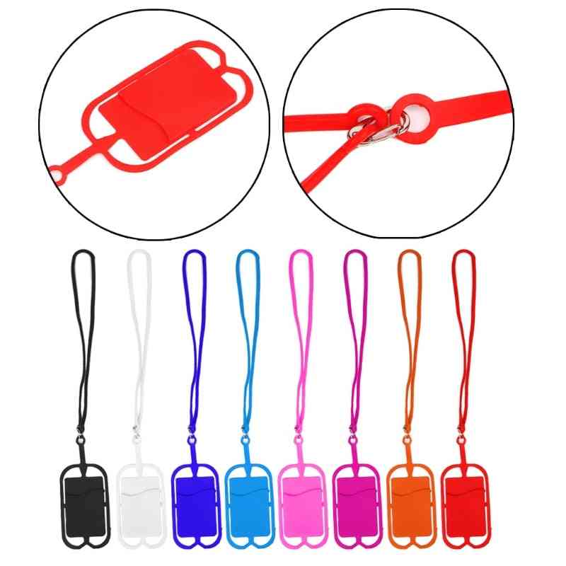 Silicone Cell Phone Case Holder Neck Strap