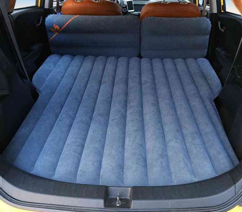 Inflatable Flocking Car Mattress For Travel, Camping