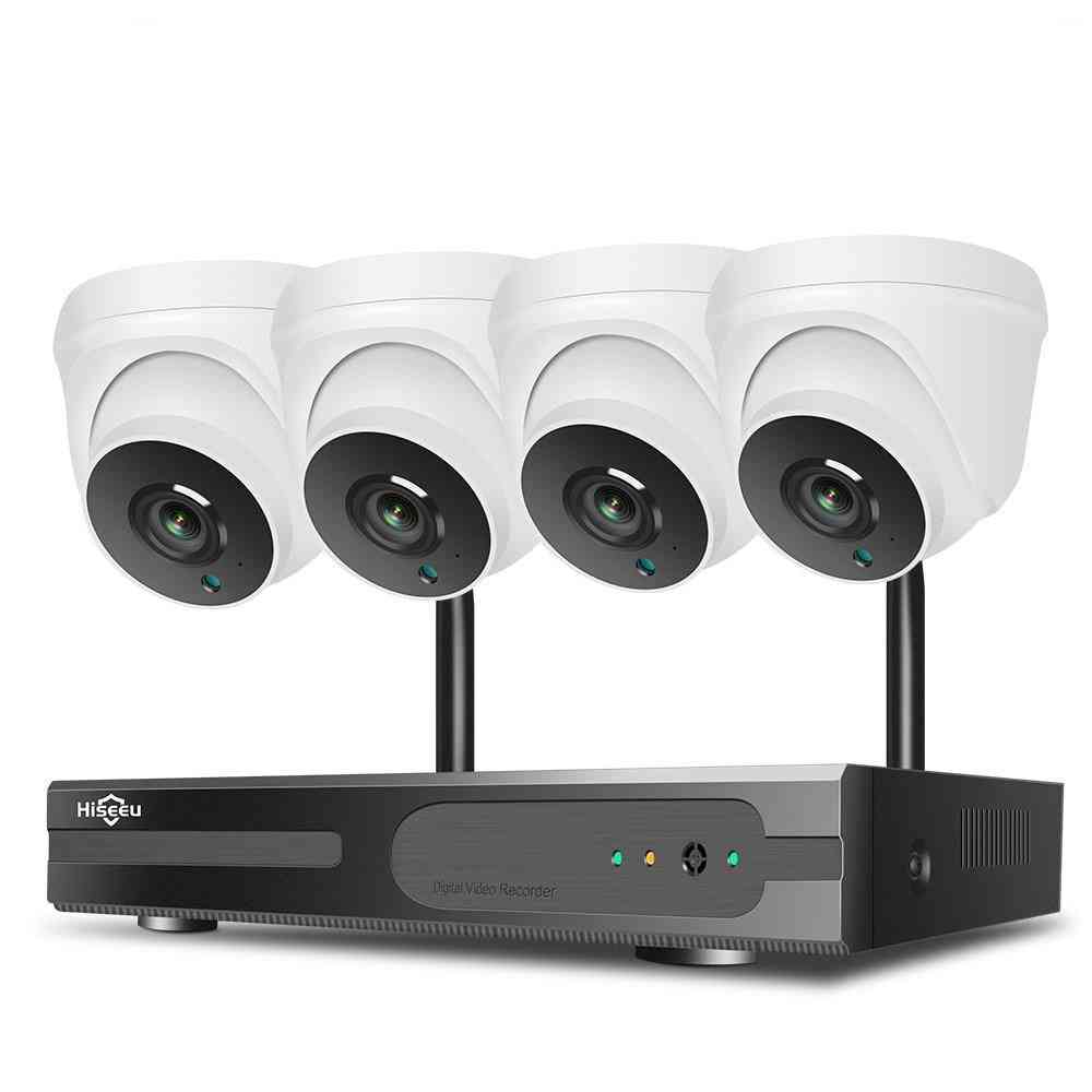 1080p Hd Two-way Audio Cctv Security Camera System Kit For Indoor Home