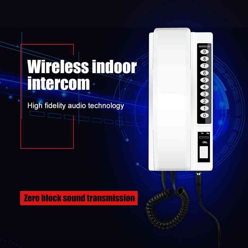 Wireless Intercom System Secure Interphone Handsets