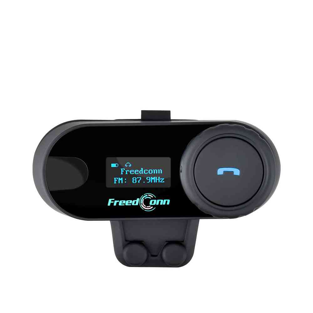 Motorradhelm Wireless Headset Intercom LCD-Bildschirm, FM-Radio & Soft-Mikrofon