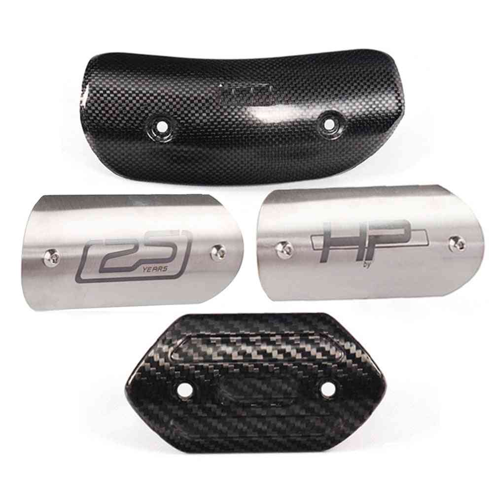 Motorcycle Exhaust Pipe Carbon Fiber Anti-scalding Cover
