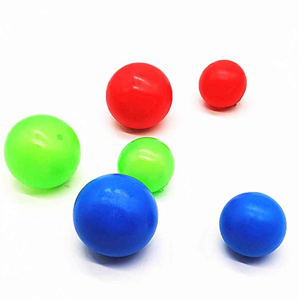 Saugklebrige Wand leuchtender Ball, Dekompressionsspielzeug für Erwachsene