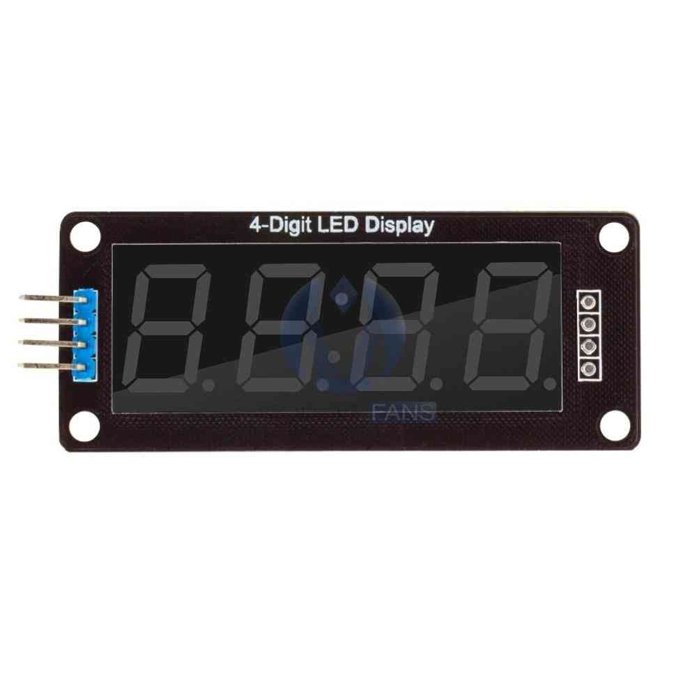 4-cifret 0,56 rødt digitalt LED displayrør decimal 7 segmenter ur