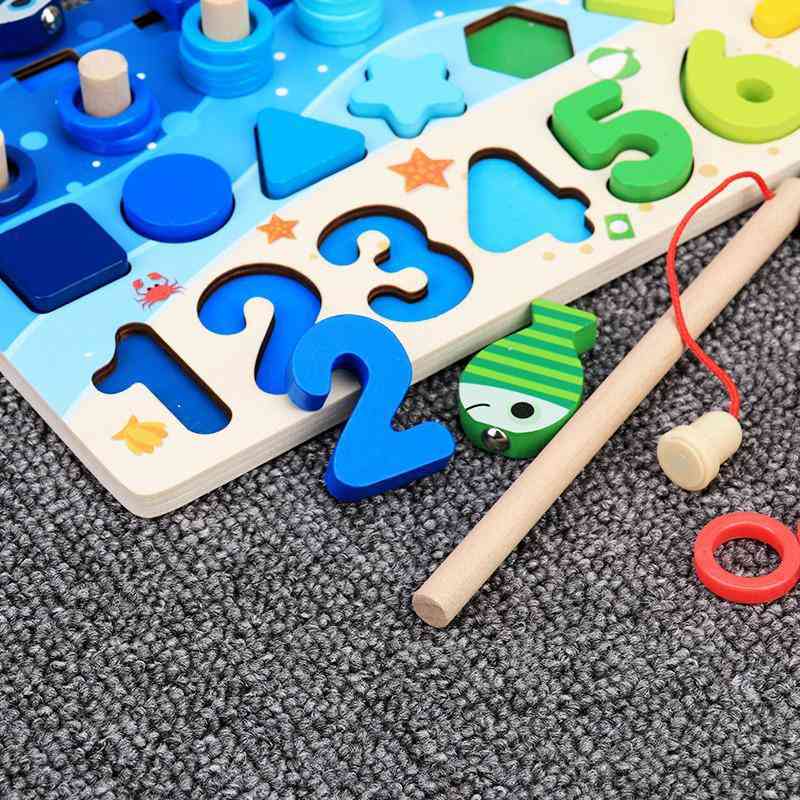 Montessori educational wood - busy board math
