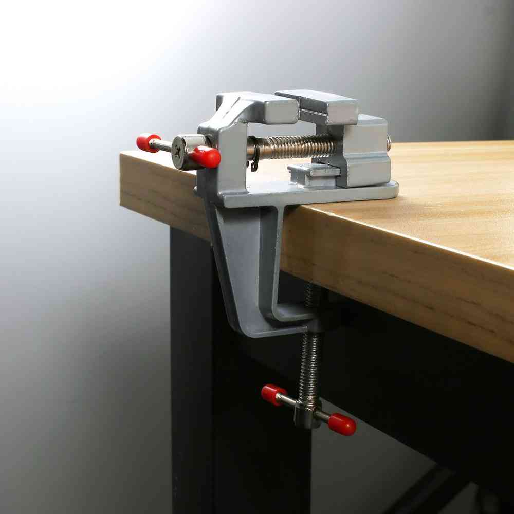 Portable Table Vise Metal Clamp, Locksmith Clip Parts Screw Bench