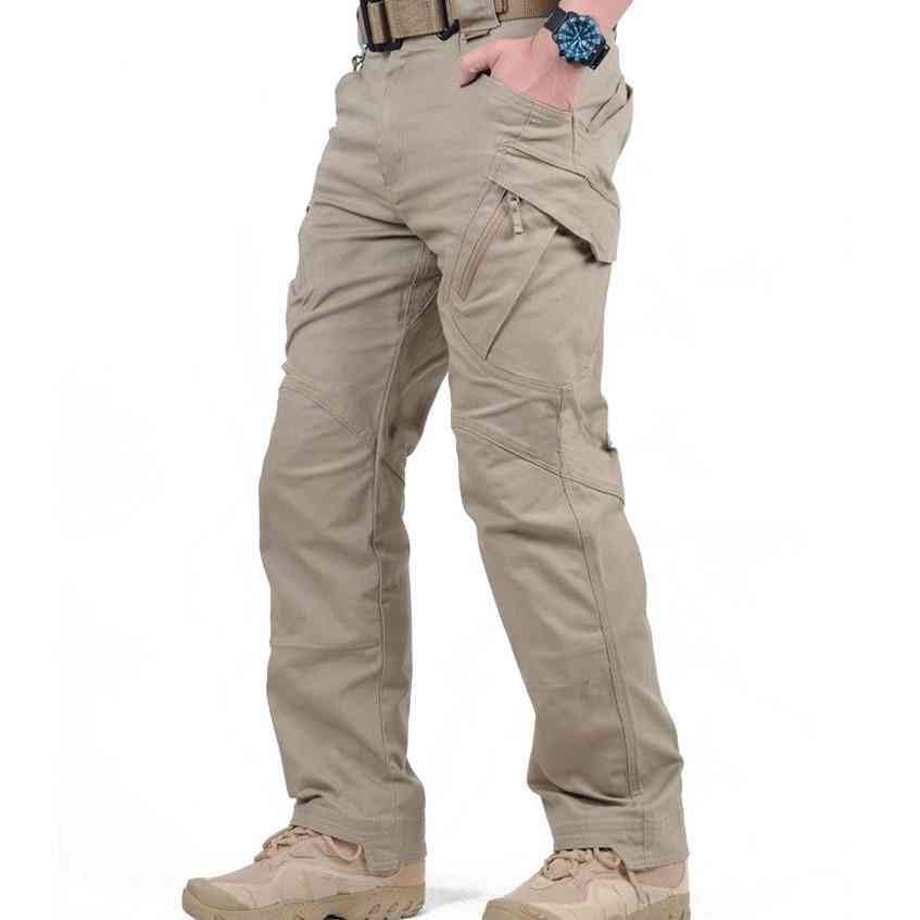 Men Tactical Cargo Pants, Many Pockets Stretch Flexible Casual Trousers