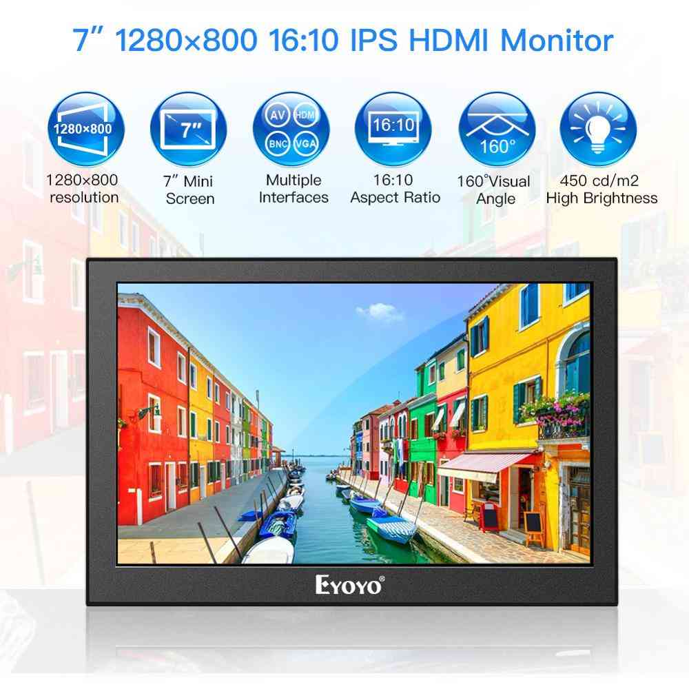 Mini-IPs, LCD-Monitor-PC, Computer, HDMI-Sicherheit, Bildschirmanzeige mit VGA, AV, BNC