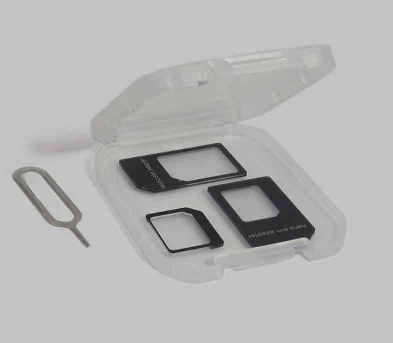 Microsd Nano Sim Card, Case Adapter, Tray Eject, Needle Pin Tool