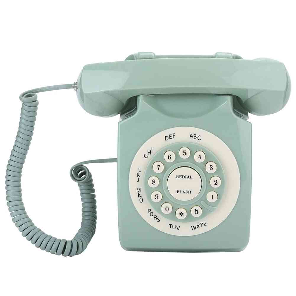 Antique European Vintage Landline Telephone, High Definition Call Large Clear Button