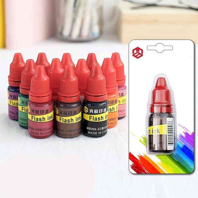 Photosensitive Dye Refill Ink, Silicone Stamp, Diary Card Making