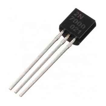 2n2n7000 to92 petit signal mosfet, 200 mamps, transistor triode à canal n 60 volts