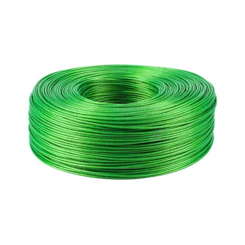 Steel Green Pvc Coated Flexible Wire Rope Cable