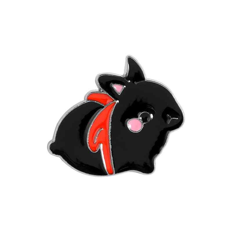Rabbit Brooch Bag Clothes Lapel Pin Button Badge