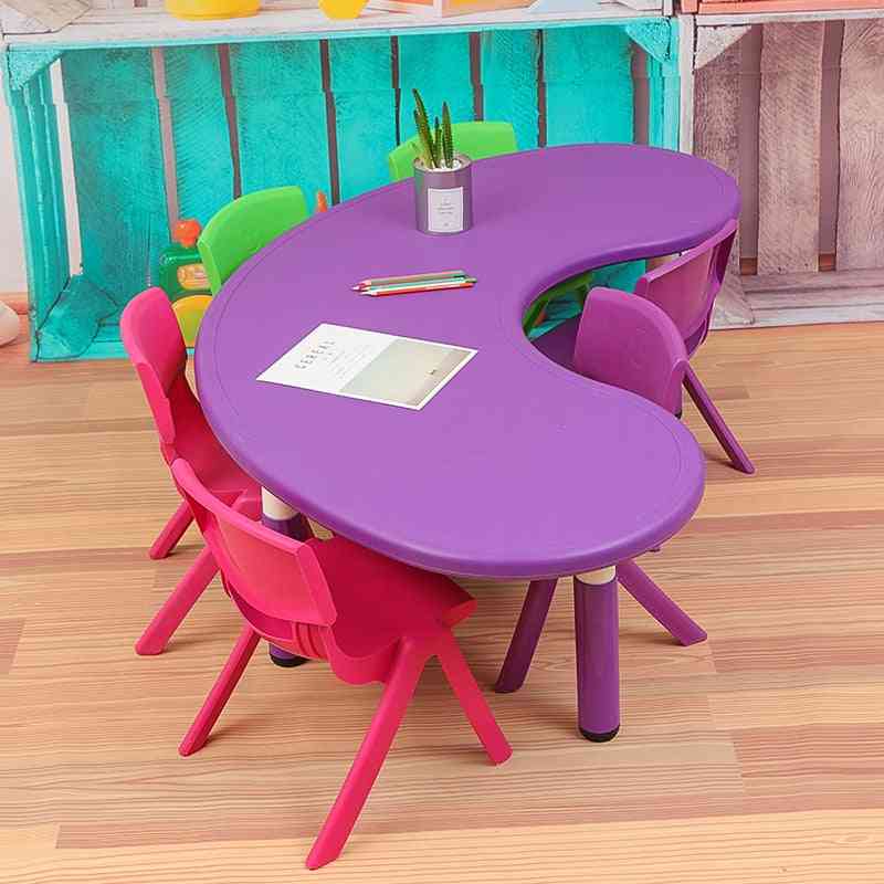 Bambini tavoli e sedie giocattolo di plastica per lo studio del bambino
