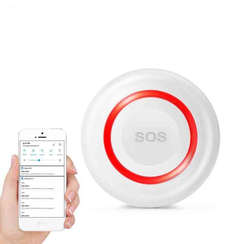 Wifi Sos Wireless, Emergency Button Alarm For Home Burglar