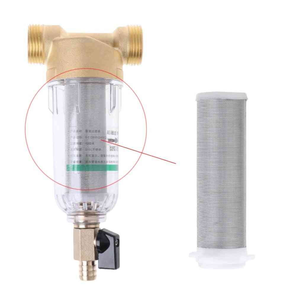 Water Net Pre-filter, Cartridge Replacement For Copper Lead, Front Purifier
