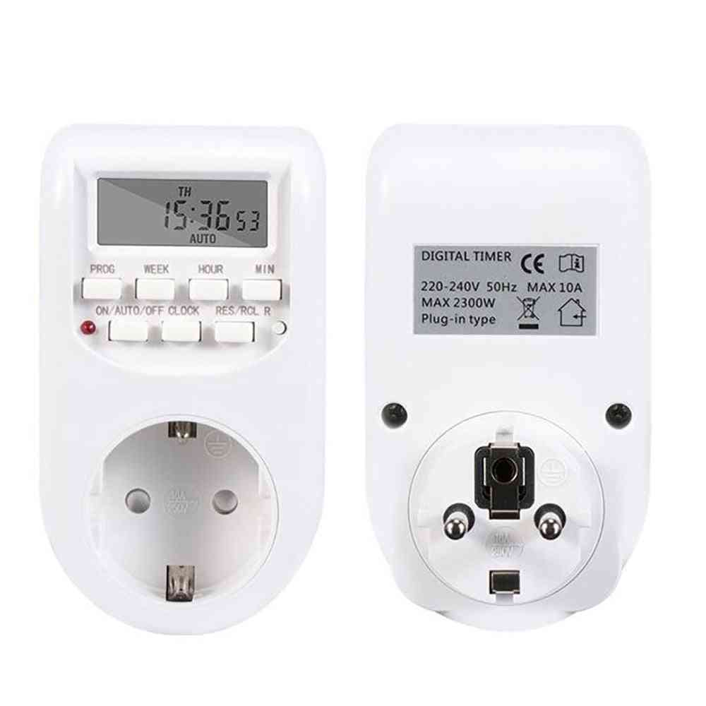 Energy Saving Digital Timer Switch, Outlet Programmable Timing Socket