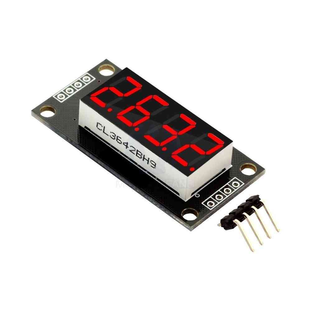 Tm1637 7 Segments Digital Display, 4-digit Led Module Board For Arduino